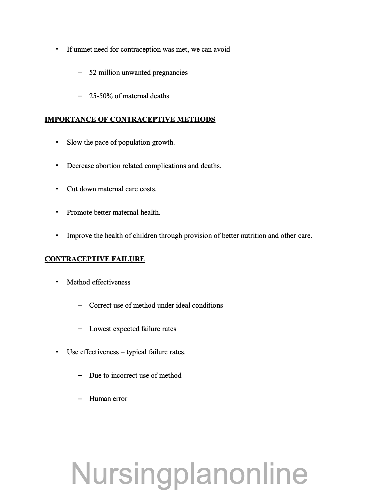 NOTES ON FAMILY WELFARE SERVICE AND COUNSELING - Nursing Plan Online
