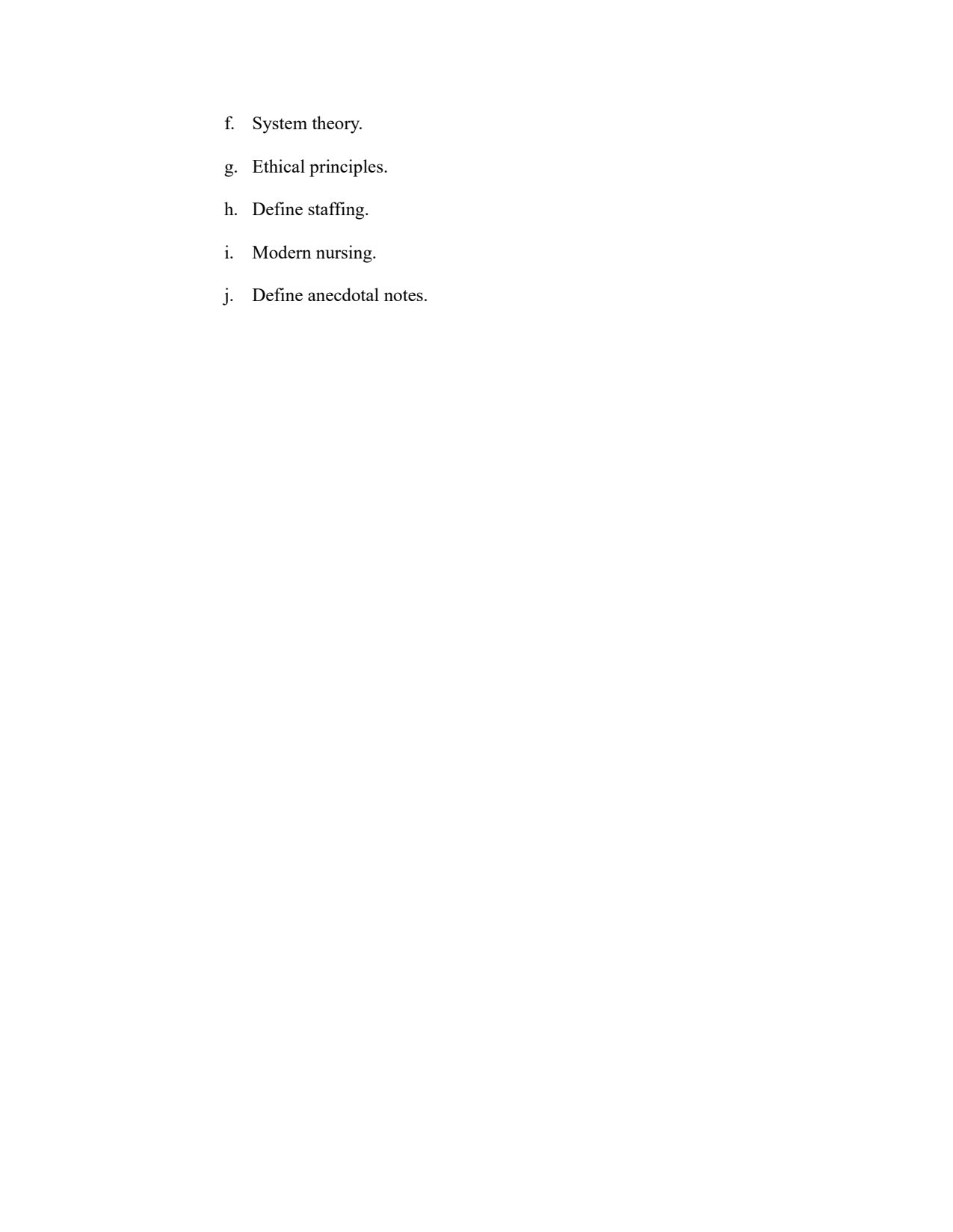 QUESTION PAPER- NURSING MANAGEMENT AND ADMINISTRATION