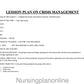 LESSON PLAN- CRISIS INTERVENTION - Nursing Plan Online
