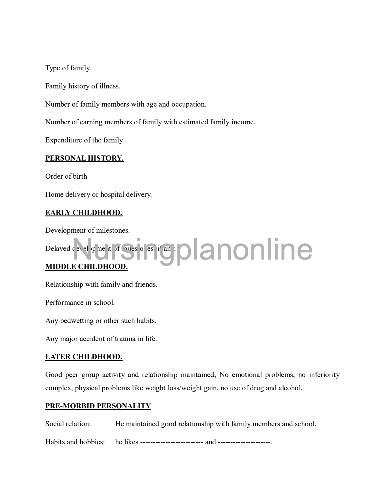 NURSING CARE PLAN- DEMENTIA - Nursing Plan Online