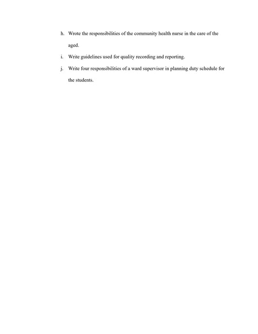 QUESTION PAPER- NURSING MANAGEMENT AND ADMINISTRATION