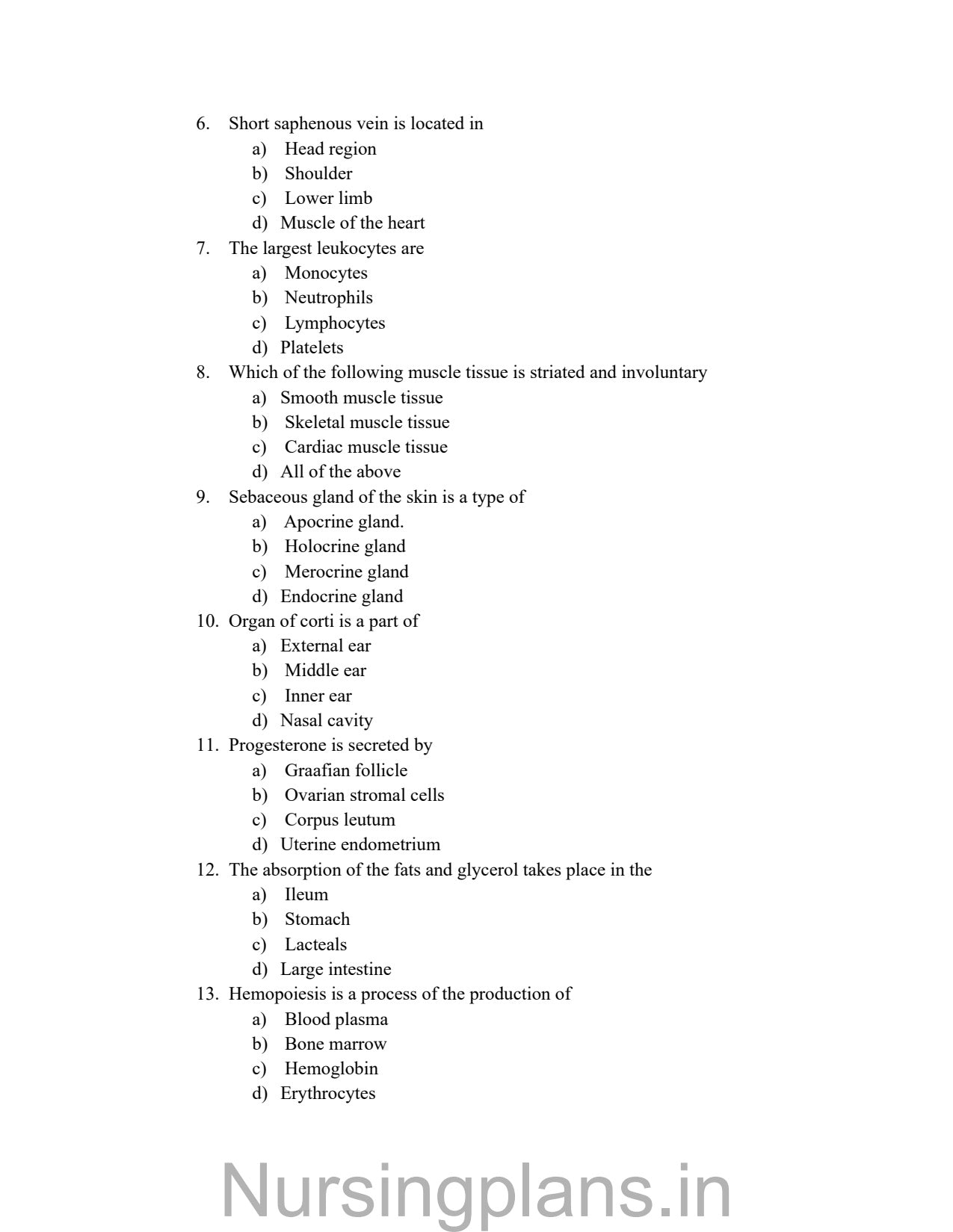 QUESTION PAPER- APPLIED ANATOMY AND APPLIED PHYSIOLOGY