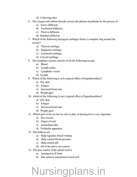 QUESTION PAPER- APPLIED ANATOMY AND APPLIED PHYSIOLOGY