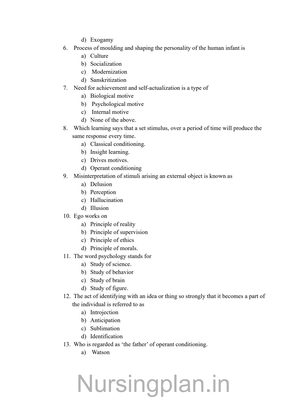 QUESTION PAPER- APPLIED SOCIOLOGY AND APPLIED PSYCHOLOGY