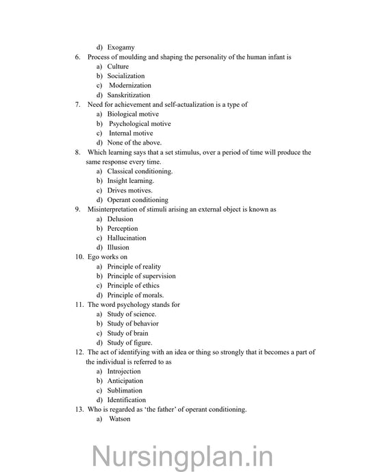 QUESTION PAPER- APPLIED SOCIOLOGY AND APPLIED PSYCHOLOGY